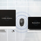 Ergonomic mouse wireless 2.4GHz, 1200dpi, black