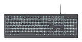 Trust Primo Illuminated Keyboard - Home/Office USB QWERTY (US) - Black