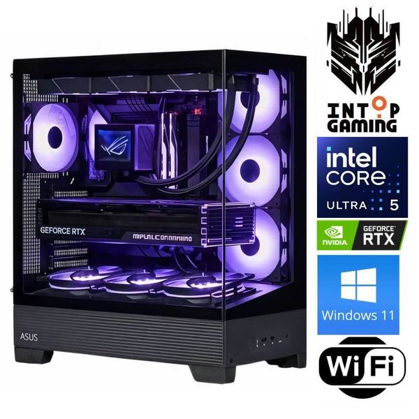 INTOP Ultra 5 245KF 32GB DDR5 1TB SSD M.2 NVME RTX5060 8GB WiFi WIN11
