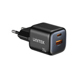 UNITEK 45W GaN Dual USB-C PD Charger with QC