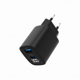 Gembird 30W Dual-Port USB Fast Charger with LCD Display - TA-UC-PDQC30LCD-BK-01