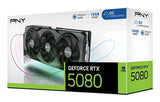 PNY GeForce RTX 5080 16GB Overclocked Triple Fan DLSS 4 Graphics Card