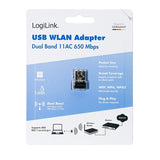 Wireless USB WLAN Adapter - 11ac, 650 Mbps