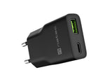 Natec Ribera GaN Slim 20W USB Charger - 1x USB-A, 1x USB-C (NUC-2377)