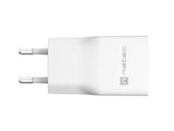 Natec Ribera GaN Slim 20W USB Charger - 1x USB-A, 1x USB-C (NUC-2376)