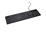 Natec Herring Glow Wired Keyboard - US Layout, Black