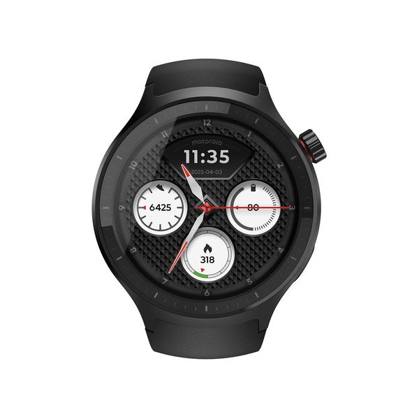 Motorola Moto Watch 47mm Smartwatch with 1.43" OLED Display and GPS - Black