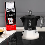 Bialetti Moka Induction Moka cooking pot 4TZ Black