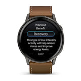 Garmin Venu 4 GPS Smartwatch - 45mm AMOLED Display, Black
