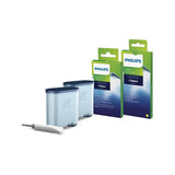 Philips - Coffee maker Maintenance kit: Oil, 2x AquaClean, 6x Coffee oil remover tablets, 6x Milk circuit cleaner sachets - CA6707/10