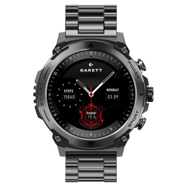 Garett Atom Smartwatch - Black Steel