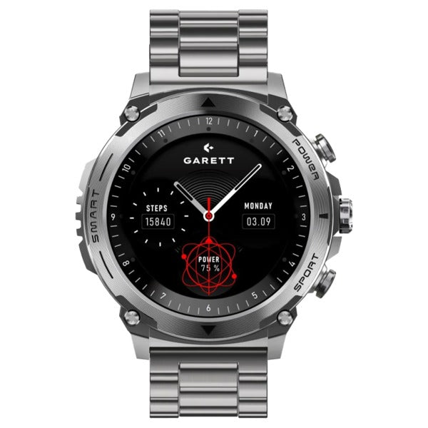 Garett Atom Smartwatch - Silver Steel Edition
