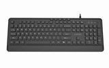 Gembird KB-MCH-05 Slim Wired Multimedia Keyboard - Black, US Layout