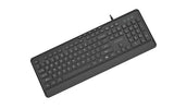 Gembird KB-MCH-05 Slim Wired Multimedia Keyboard - Black, US Layout