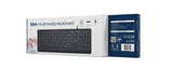 Eltronum KB-MCH-05-CYRL Slim Wired Multimedia Keyboard - Black, Russian Layout