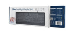 Eltronum KB-UML-04-CYRL Slim Wired Backlit Keyboard - Black, Cyrillic Layout