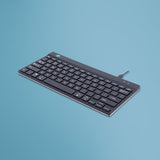 Natec Medusa X-Scissors Slim Wireless Keyboard - US Layout, Black