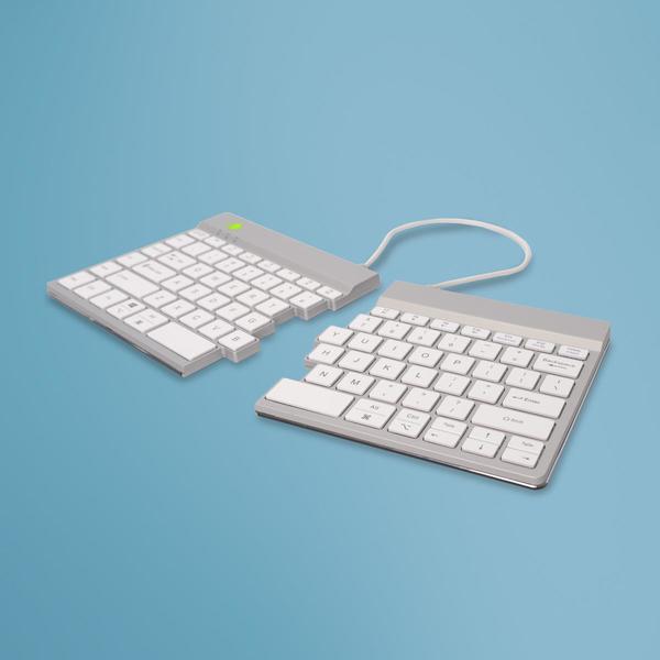 R-Go Tools R-Go Compact Break Wireless Keyboard - White (RGOSBUSWLWH)