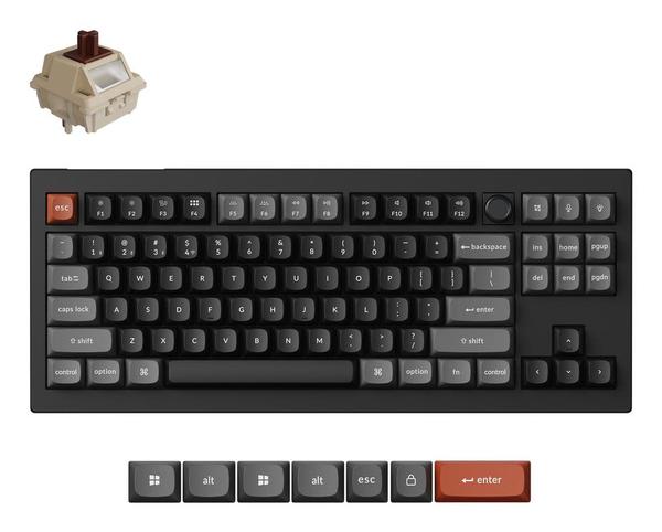 Keychron V3 Ultra Wireless Mechanical Keyboard - Black (V3U-D3)