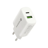 Charger 25W USB-C PD PPS & USB Quick Charge 3.0 Wall Charger - White