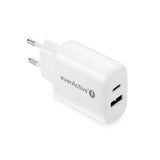 Charger 25W USB-C PD PPS & USB Quick Charge 3.0 Wall Charger - White