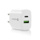 Charger 25W USB-C PD PPS & USB Quick Charge 3.0 Wall Charger - White