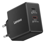 LENOVO 65W Dual USB-C GaN Power Adapter - Black