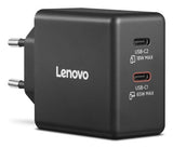 LENOVO 65W Dual USB-C GaN Power Adapter - Black