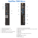 DELL OptiPlex 7060 Micro - Intel Core i5-8500T - 8GB RAM - 128GB SSD - Windows 11 Pro