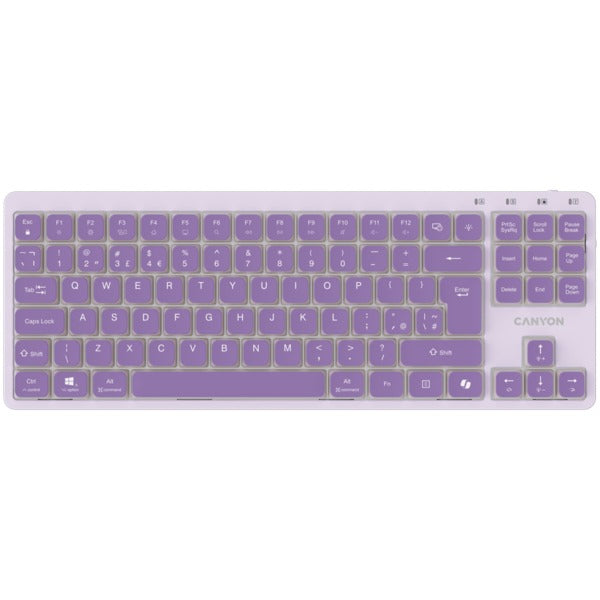 CANYON OnType 10 Low Profile Wired Keyboard - Violet (EN)