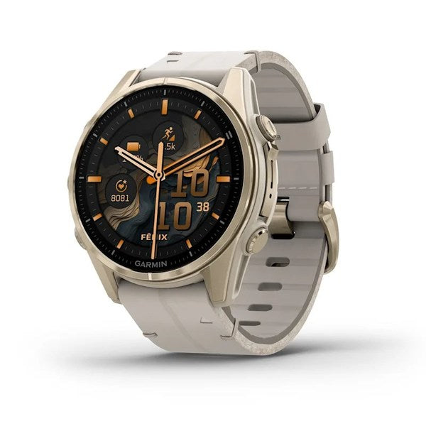 Garmin Fenix 8 1.3" AMOLED 43mm GPS Smartwatch - Gold