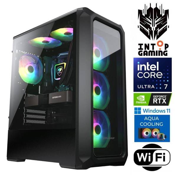 INTOP AQUA Ultra 7 270K Plus 16GB DDR5 1TB SSD M.2 NVME RTX5060 8GB WiFi WIN11