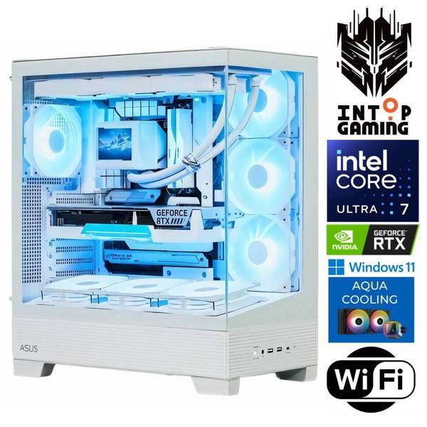 INTOP AQUA Ultra 7 270K Plus 32GB DDR5 1TB SSD M.2 NVME RTX5080 16GB WiFi WIN11