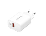 POWER Travel Adapter 20W with USB-A & USB-C Ports - White (TPA-1A2C20-01-W)