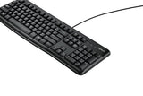 LOGITECH K120 Corded USB Keyboard - Black (US Layout)