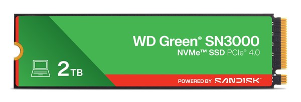 Western Digital Green SN3000 2TB NVMe M.2 PCIe 4.0 SSD