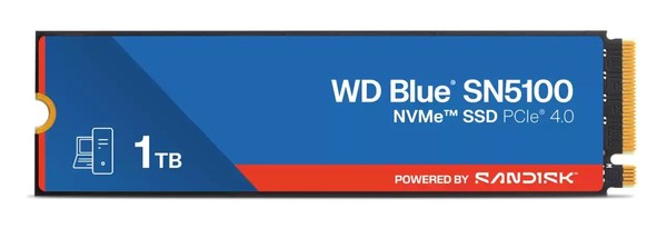 Western Digital WD Blue SN5100 1TB M.2 PCIe Gen4 NVMe QLC 3D NAND SSD
