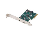 Lanberg PCI-Express X1 to Dual USB-C 3.2 Gen 2x1 Low Profile Card - PCE-UC3-002