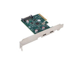 Lanberg PCI-Express X1 to Dual USB-C 3.2 Gen 2x1 Low Profile Card - PCE-UC3-002
