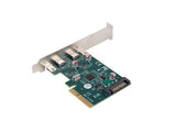 Lanberg PCI-Express X1 to Dual USB-C 3.2 Gen 2x1 Low Profile Card - PCE-UC3-002