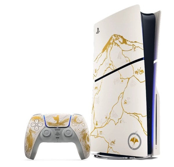 Sony PlayStation 5 Console – Ghost of Yōtei™ Edition (White, Gold)
