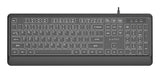 Gembird KB-UML-04 Slim Wired Backlit Keyboard - Black, US Layout