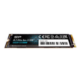 Silicon Power SP P34A60 128GB M.2 PCIe Gen3x4 NVMe SSD - 1800MB/s Read, 600MB/s Write