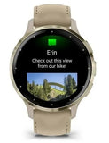 Garmin 010-02785-55 Smartwatch: 41mm AMOLED, GPS, Wi-Fi, Gold