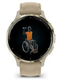 Garmin 010-02785-55 Smartwatch: 41mm AMOLED, GPS, Wi-Fi, Gold