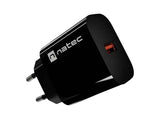 SIENINIS NATEC RIBERA 18W USB-A Wall Charger - Black