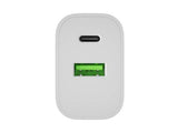 NATEC RIBERA 20W USB-A + USB-C Wall Charger - White