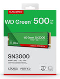 Western Digital Green SN3000 NVMe 500GB M.2 PCIe 4.0 QLC SSD