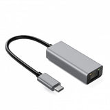 Aluminum USB-C to RJ45 Gigabit Ethernet Adapter - 10/100/1000 Mbps