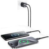 Charger 20W GaN Fast Charger with Cable - Black